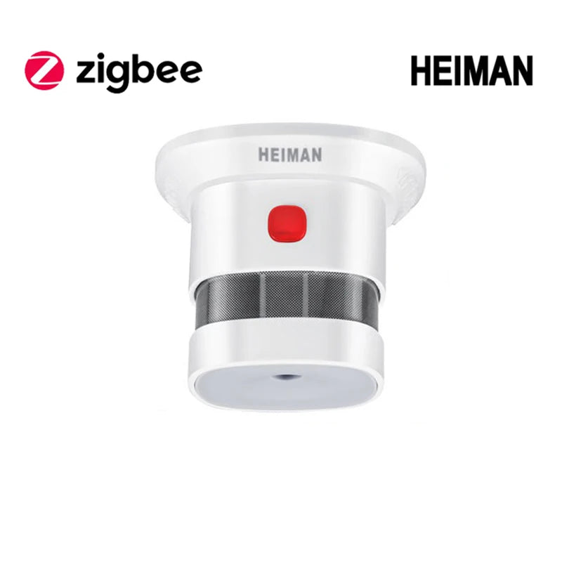 Detector de Fumaça Inteligente Heiman Zigbee - Alta Sensibilidade para Casa Conectada